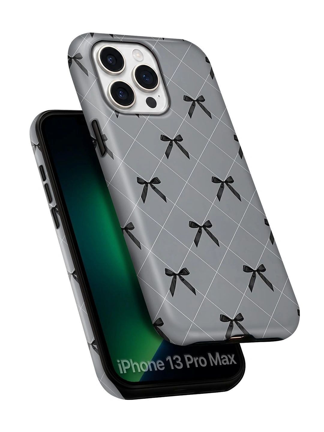 QRIOH Geometric Printed iPhone 13 Pro Max Back Case Mobile Accessories-picture-52