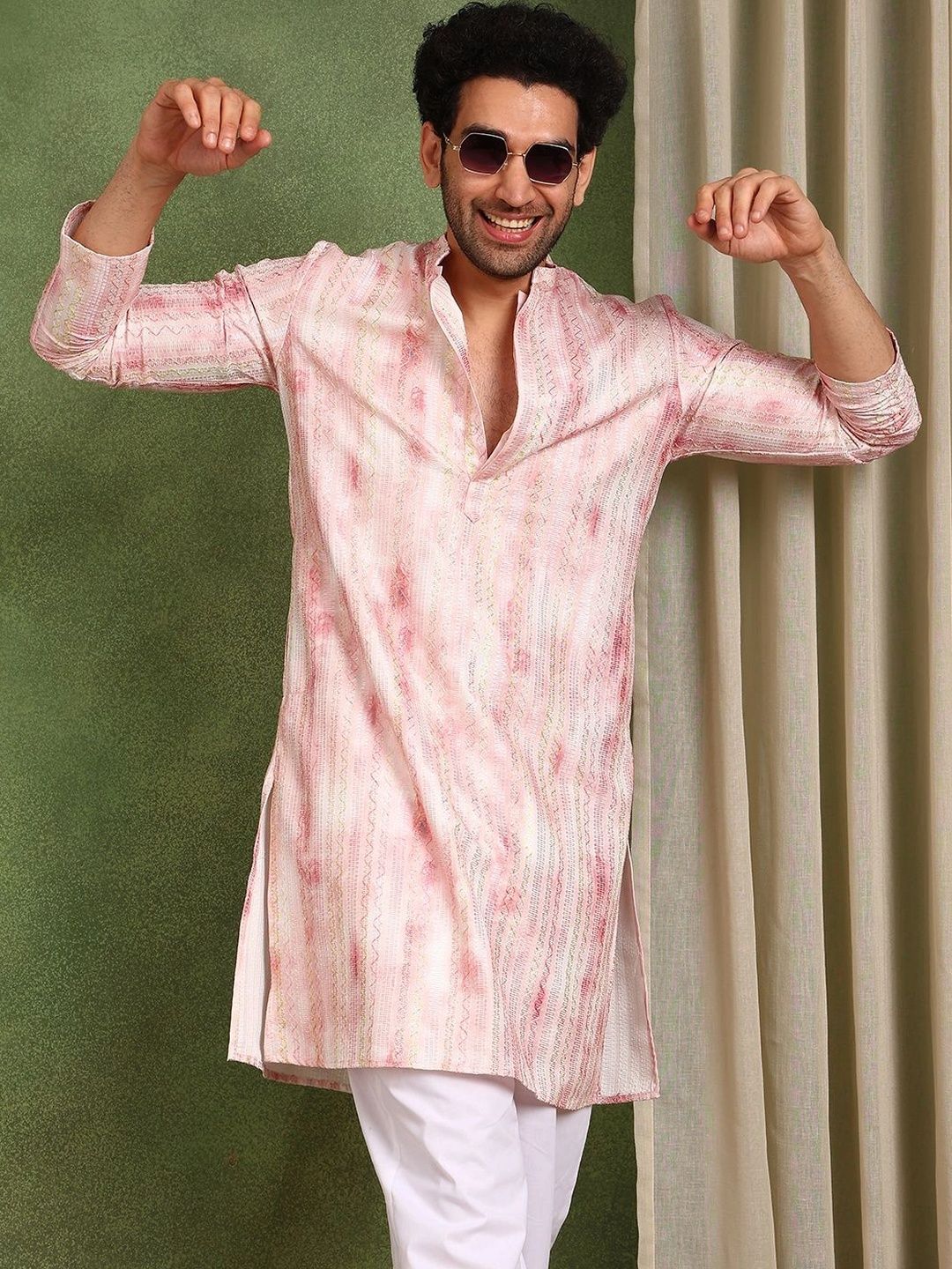See Designs Men Chanderi Silk Kurta-picture-30