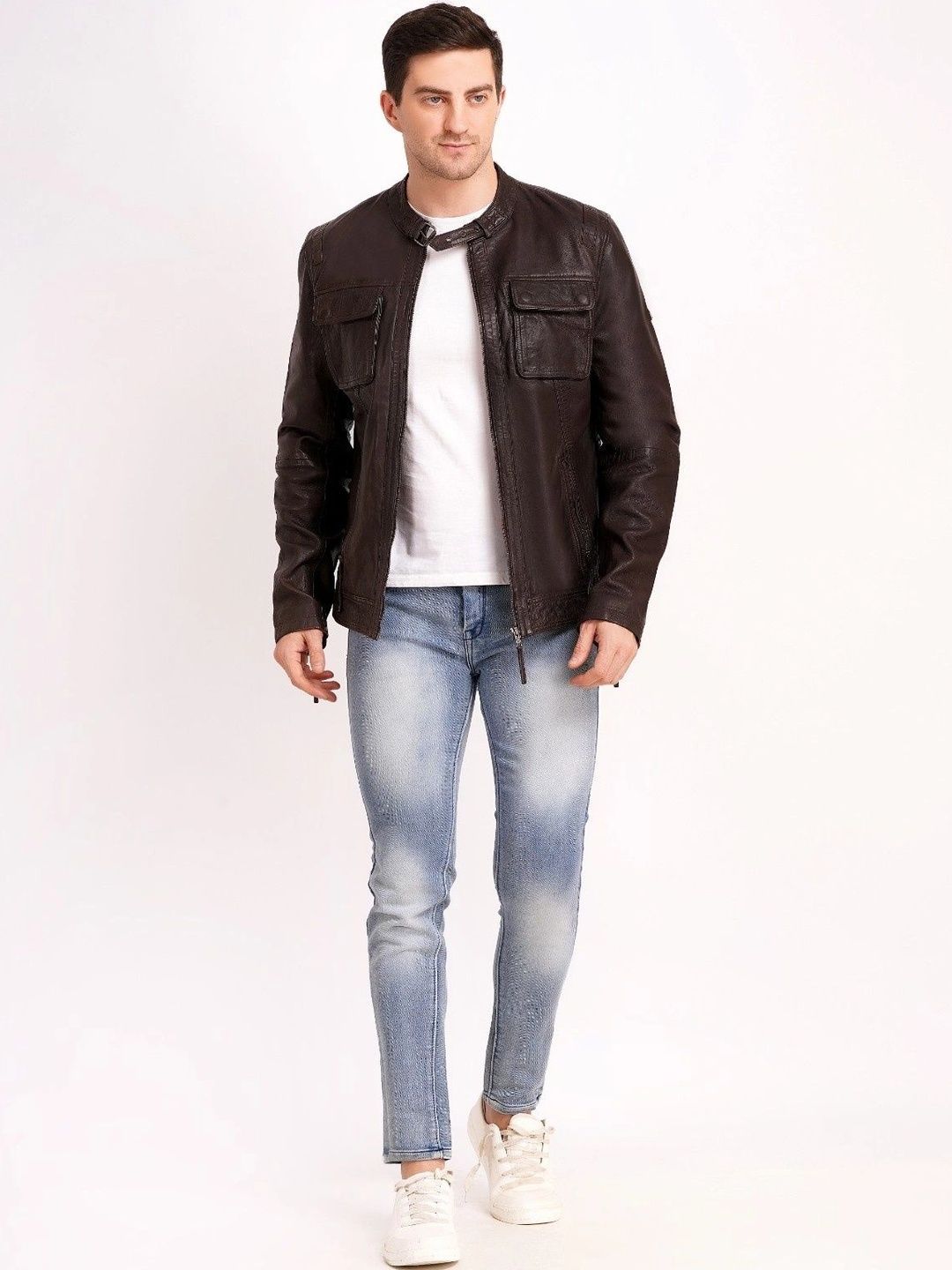 Wonxon international Men Leather Leather Jacket-picture-13