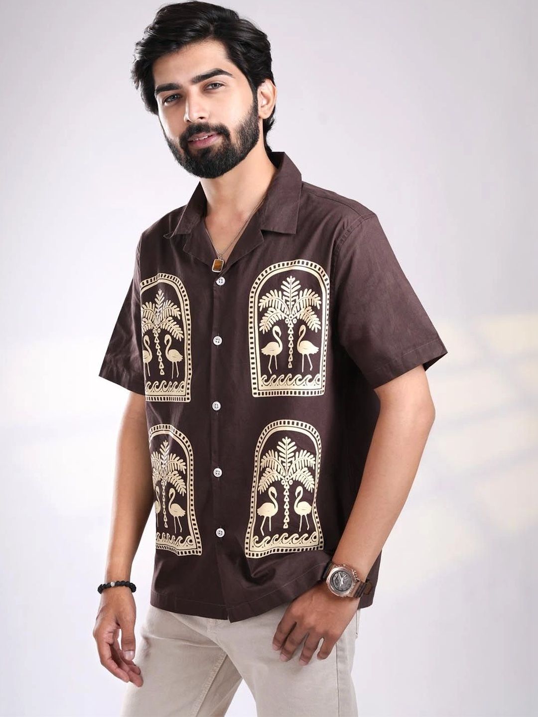 HOUSE OF ICONIC Men Classic Printed Casual Shirt-picture-52