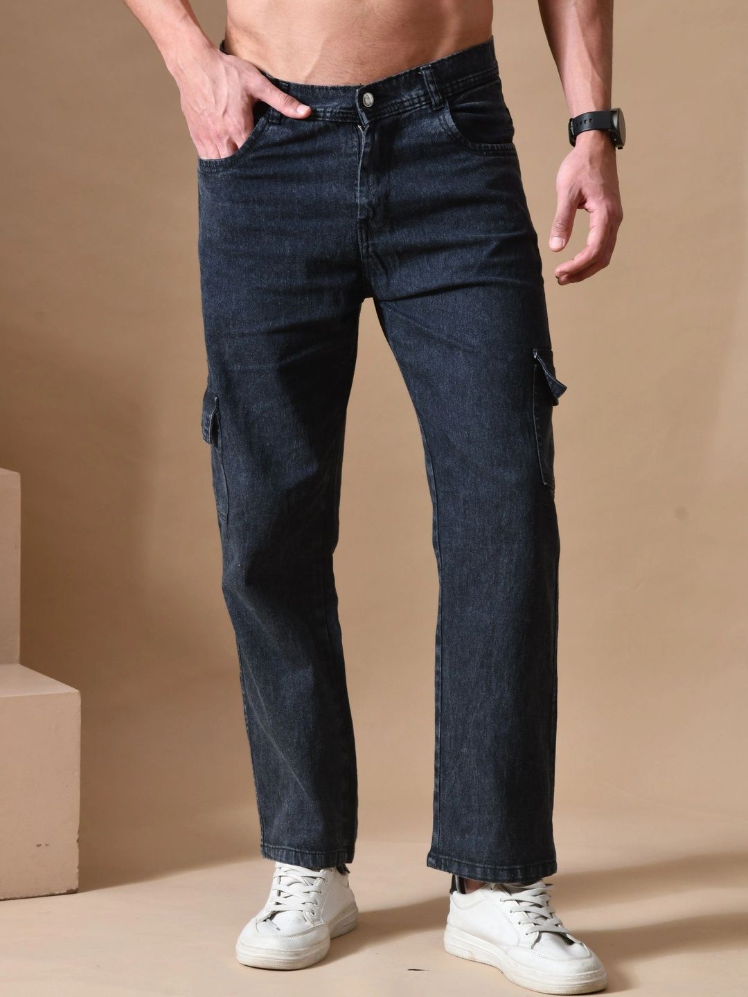 Metronaut Men Classic Cargos Trousers-picture-27