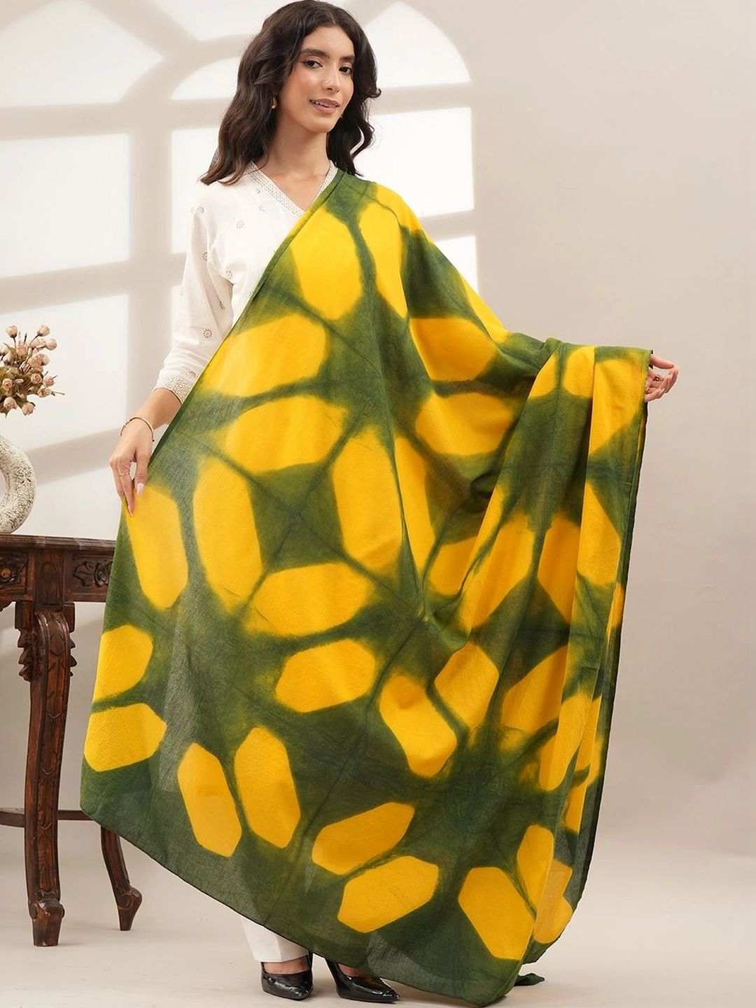 Style Shoes Dyed Pure Cotton Tie and Dye Dupatta-picture-15