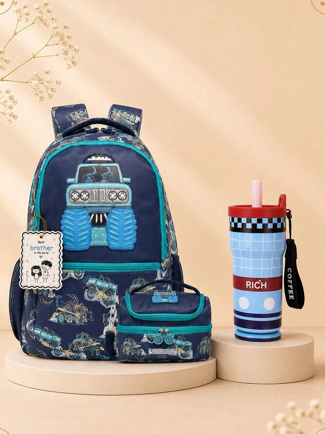 Little Surprise Box 4-Pcs Backpack Lunch Bag Water Bottle & Rakhi Home Gift Set-picture-25