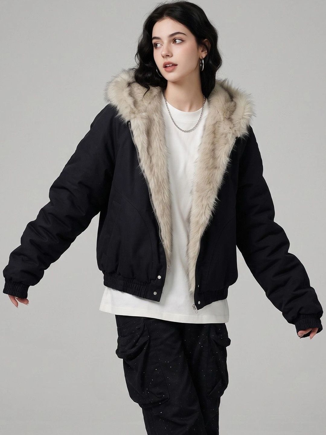 Suo Women Puffer Jacket-picture-42