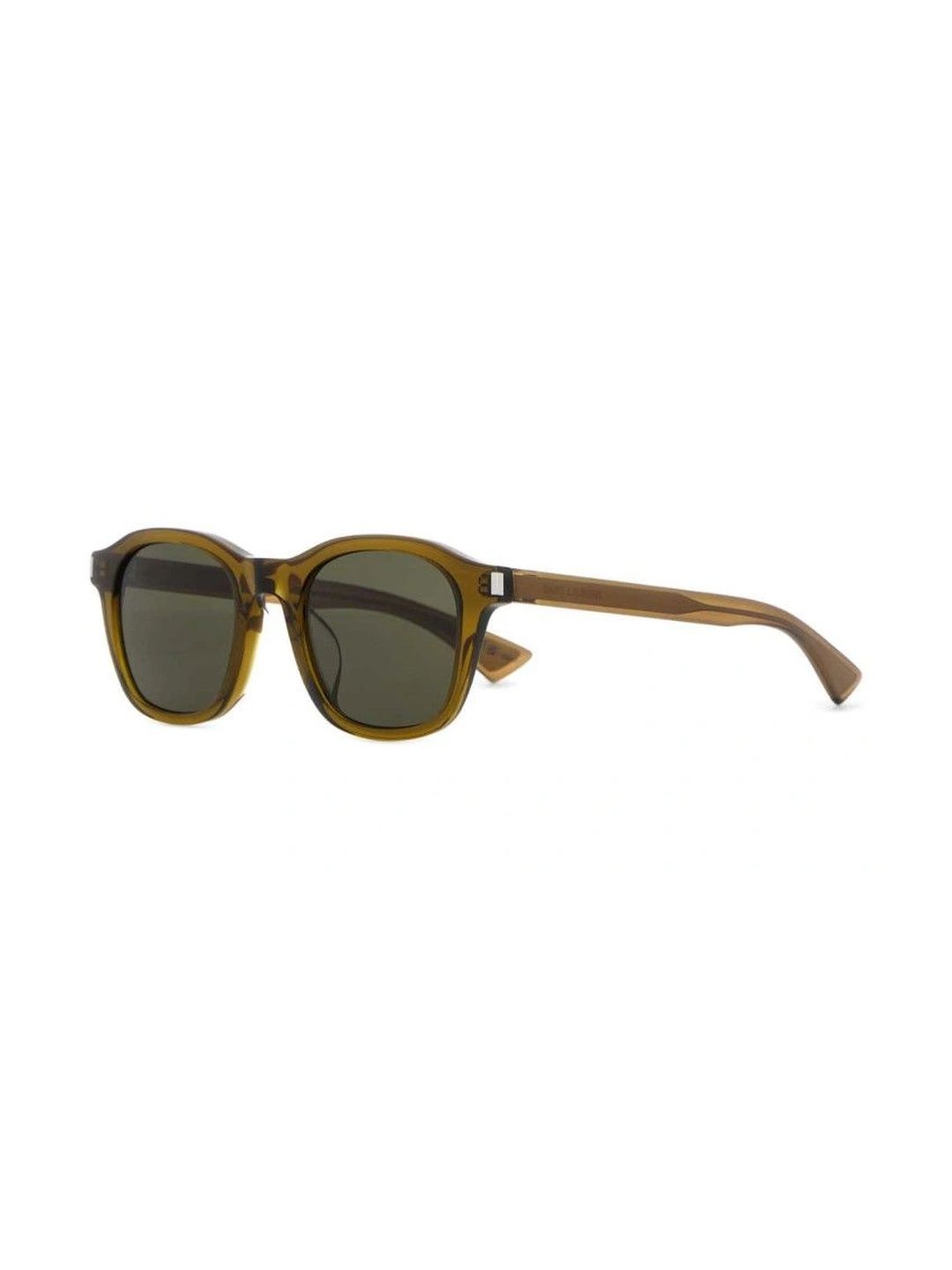 Saint Laurent Men Green Lens & Green Round Sunglasses with-image-23