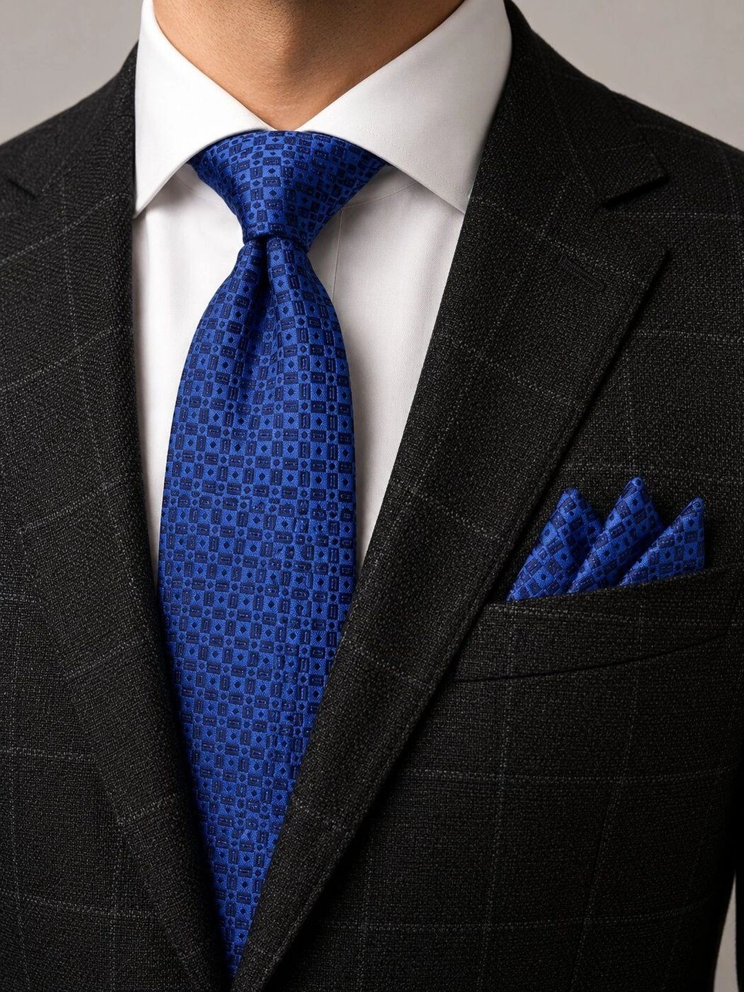 Cazzano Men Woven Design Broad Tie-picture-56