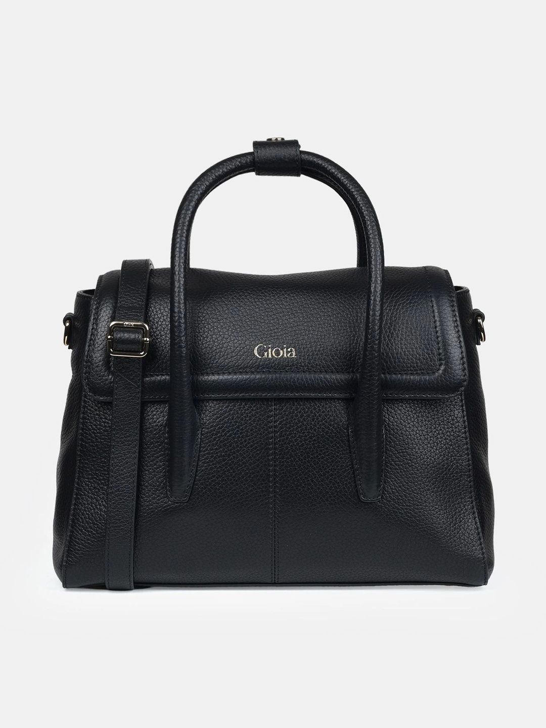 GIOIA Textured Leather Structured Handheld Bag-image-9