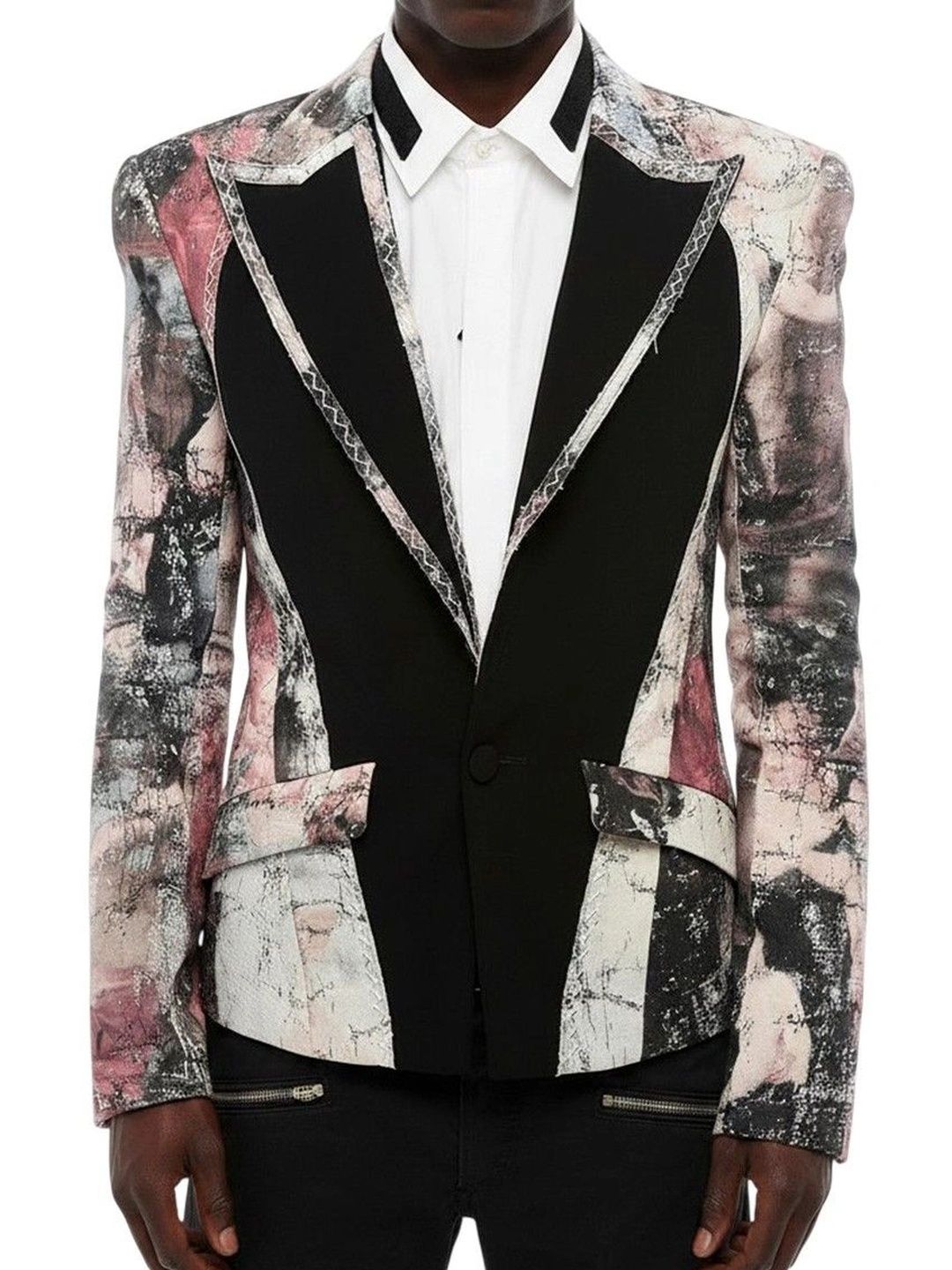 Balmain Multicolor Peaked Lapel Blazer-picture-47