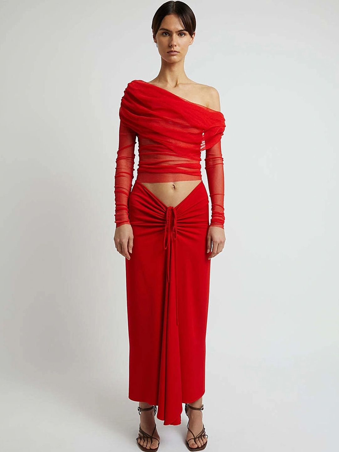 LULU & SKY One Shoulder Crop Top-picture-14