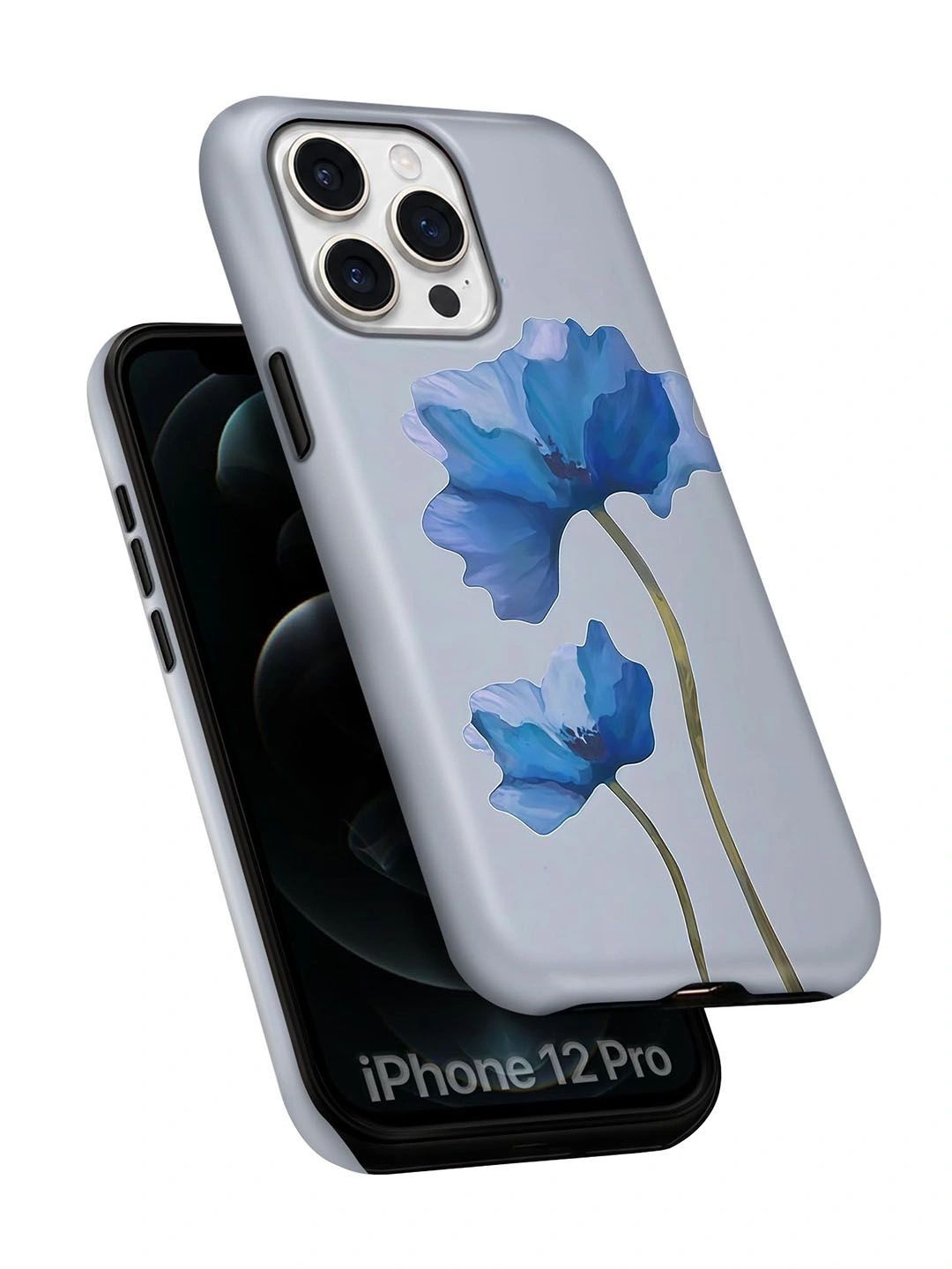 QRIOH Floral Printed iPhone 12 Pro Back Case Mobile Accessories-picture-49