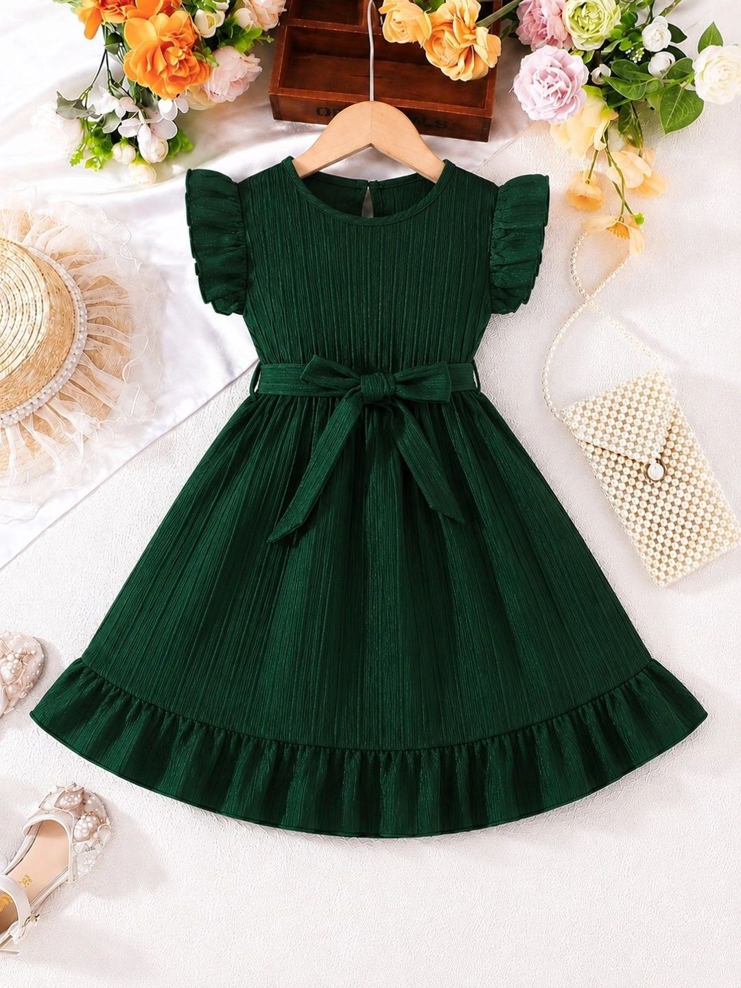 BAESD Puff Sleeve A-Line Dress-picture-20