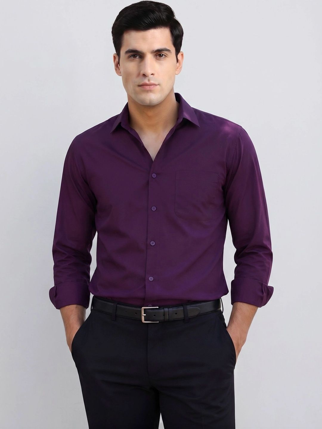 Indian Needle Men Classic Formal Shirt-image-14