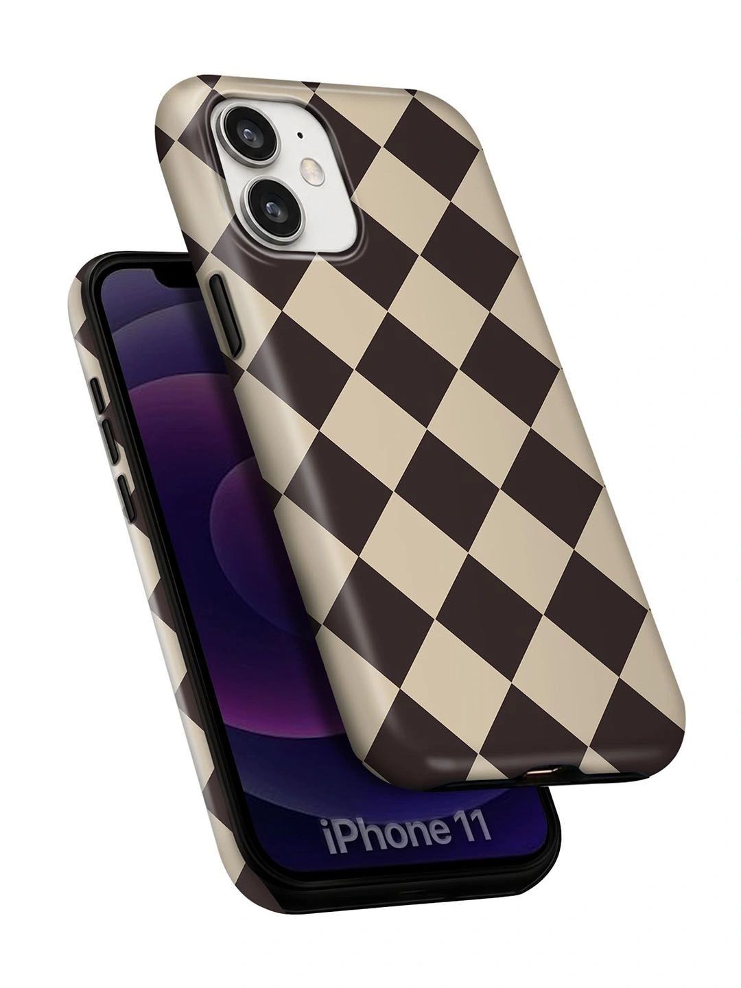 QRIOH Geometric Printed iPhone 11 Back Case Mobile Accessories-picture-51