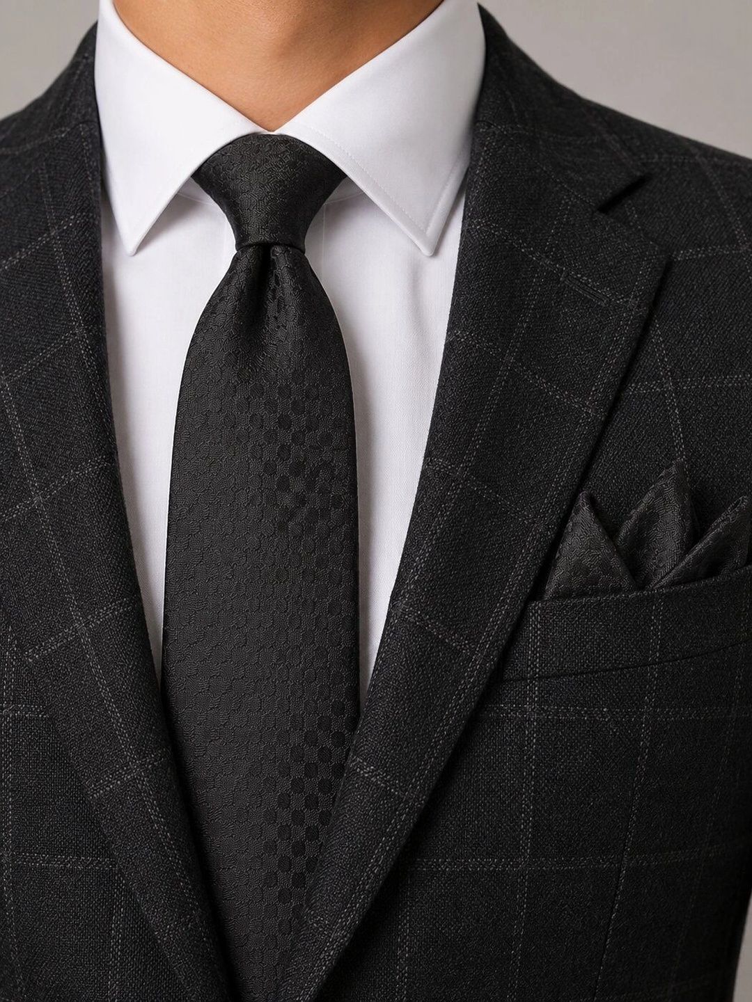 Cazzano Men Woven Design Broad Tie-picture-20