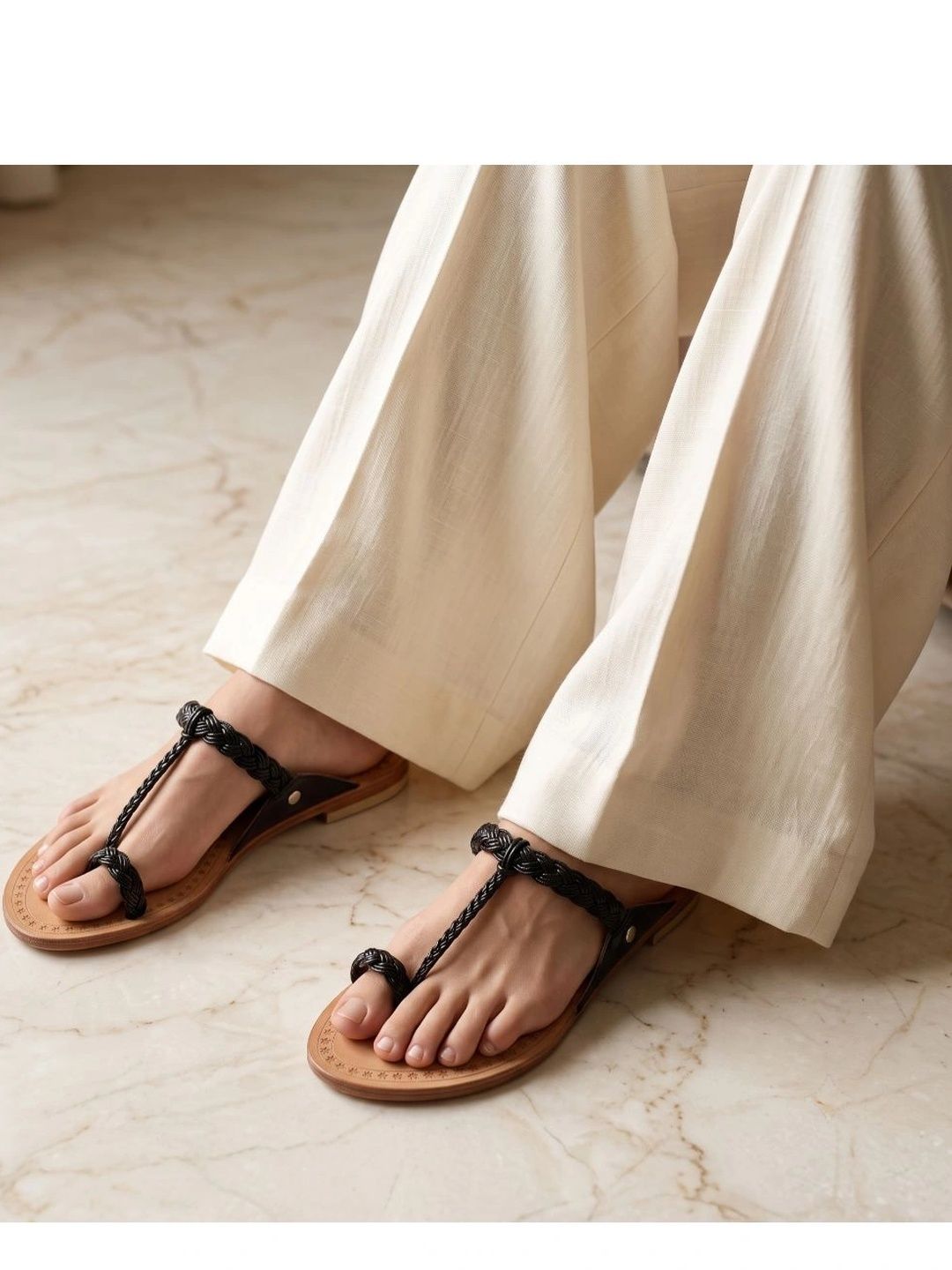 STEPSOFT Women One Toe Flats-picture-11