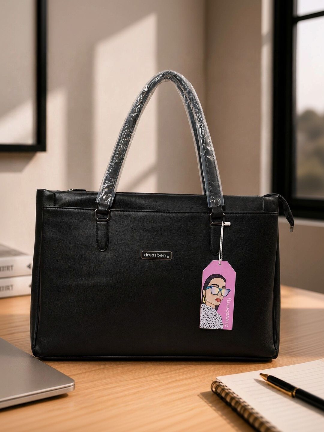 DressBerry PU Structured Tote Bag-picture-43