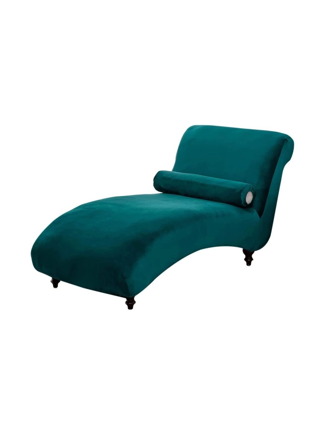 INDIAWOODMART Green Velvet Lounge Chair-picture-31