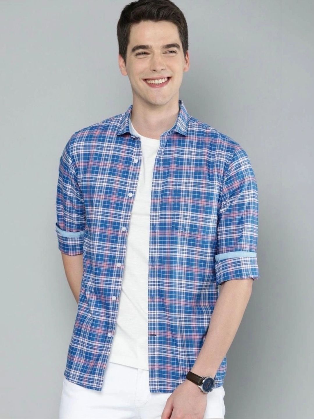 Mihit Men Classic Checked Casual Shirt-picture-28
