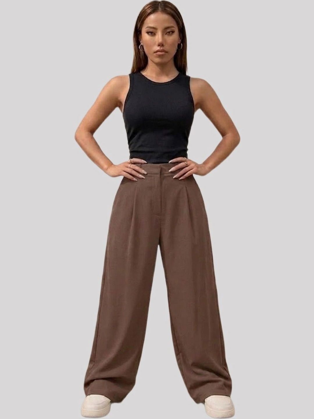 FNOCKS Women Pleated Trousers-picture-11