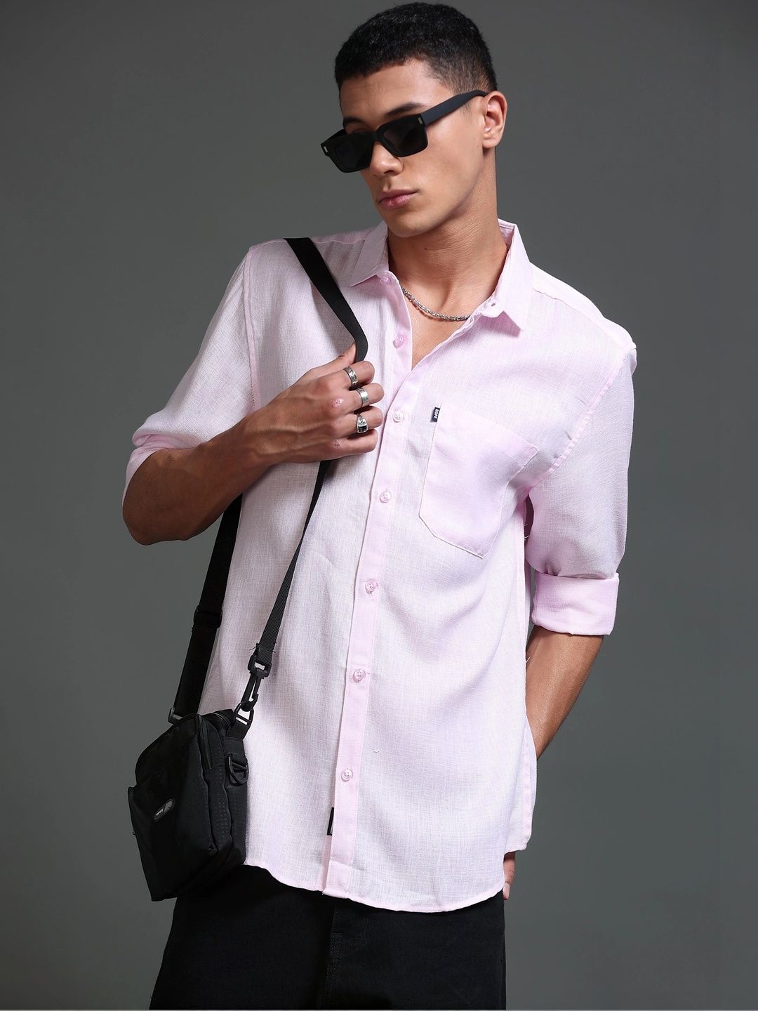 Rope Men Classic Slim Fit Casual Shirt-picture-58