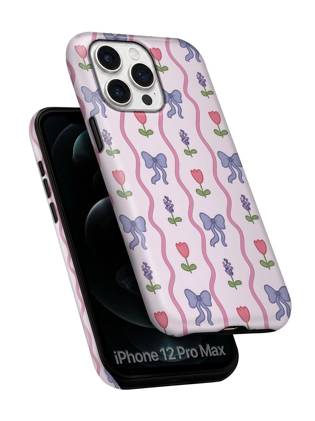 QRIOH Floral Printed iPhone 12 Pro Max Back Case Mobile Accessories-picture-23
