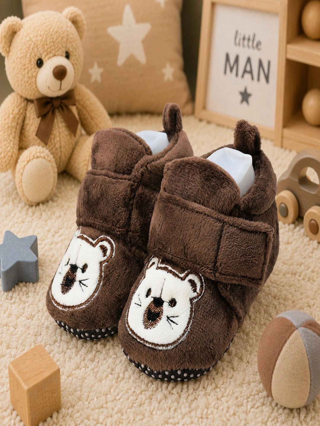 Star Fish Unisex Kids Cotton Booties-picture-32
