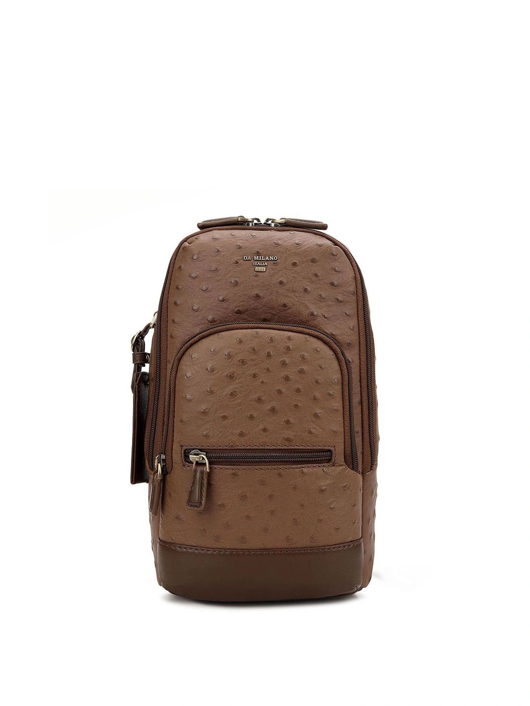 Da Milano Men Textured Messenger Bag-picture-22