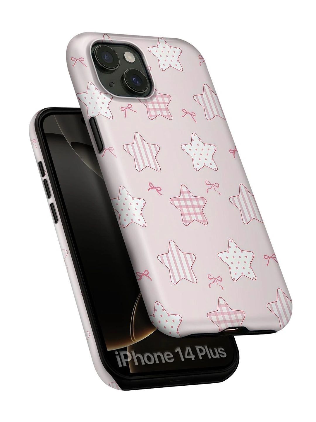 QRIOH Geometric Printed iPhone 14 Plus Back Case Mobile Accessories-picture-52