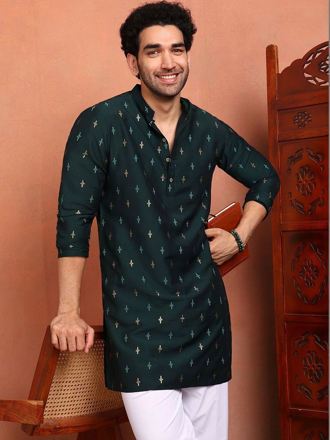 See Designs Men Geometric Printed Kurta-picture-14