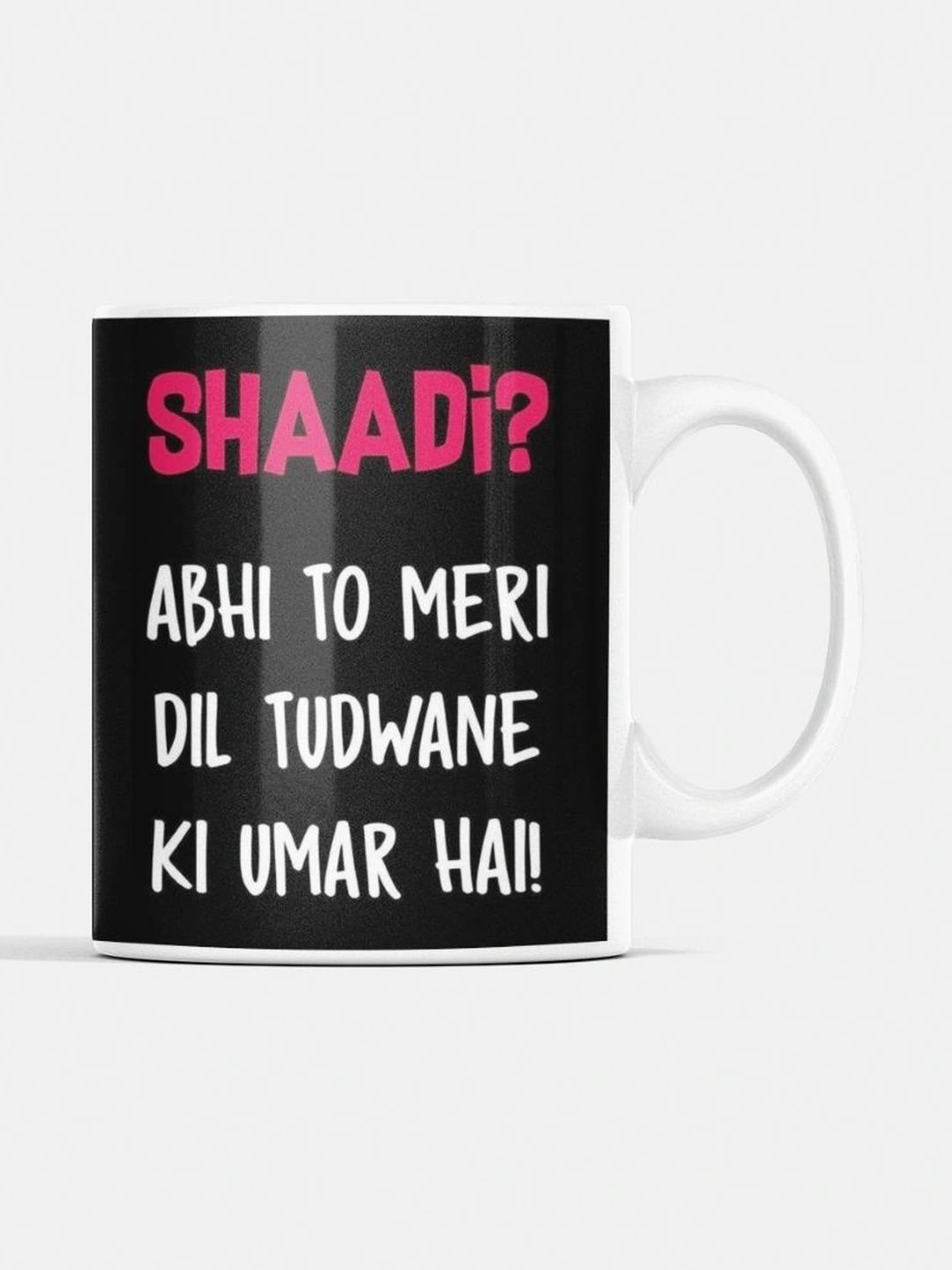 TAJNAN White Text or Slogans Printed Ceramic Glossy Mugs Set of Cups and Mugs-picture-43