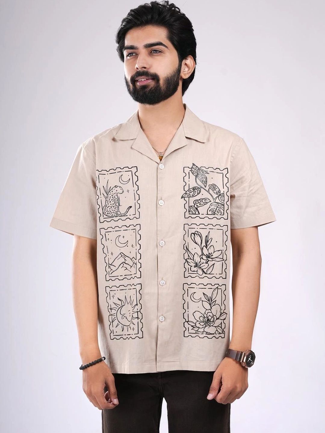 HOUSE OF ICONIC Men Classic Floral Printed Casual Shirt-picture-22