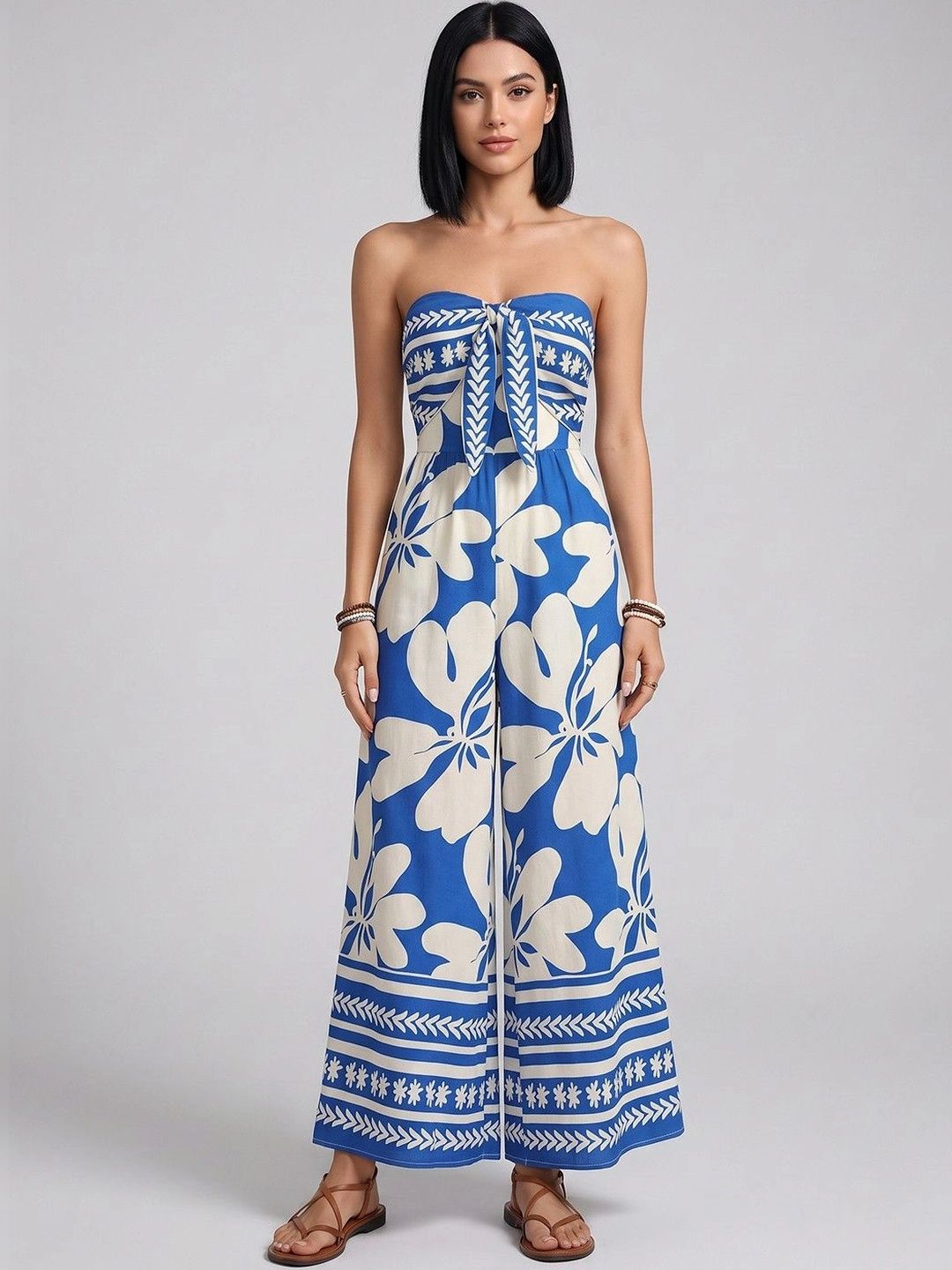 Routes by All About You Women Printed Strapless Jumpsuit-picture-18