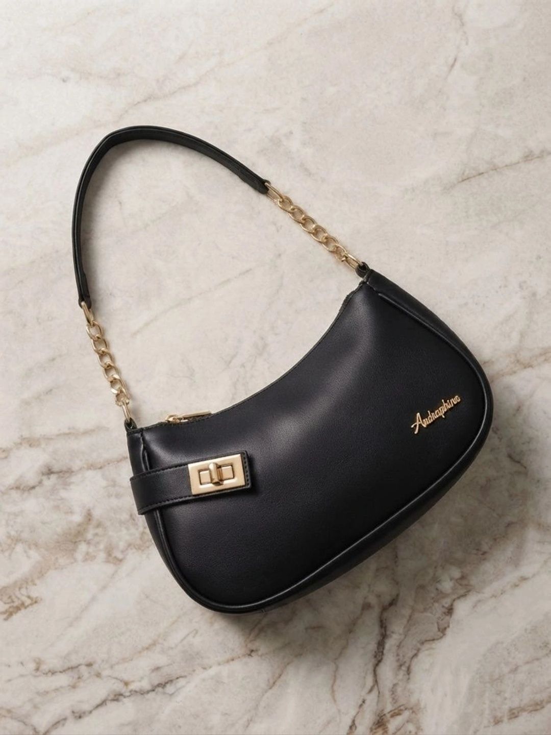 AshcrafZee Textured PU Shoulder Bag-image-18