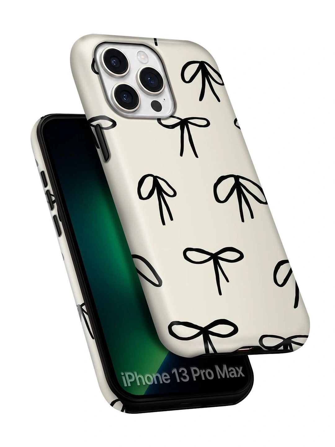 QRIOH Geometric Printed iPhone 13 Pro Max Back Case Mobile Accessories-picture-14