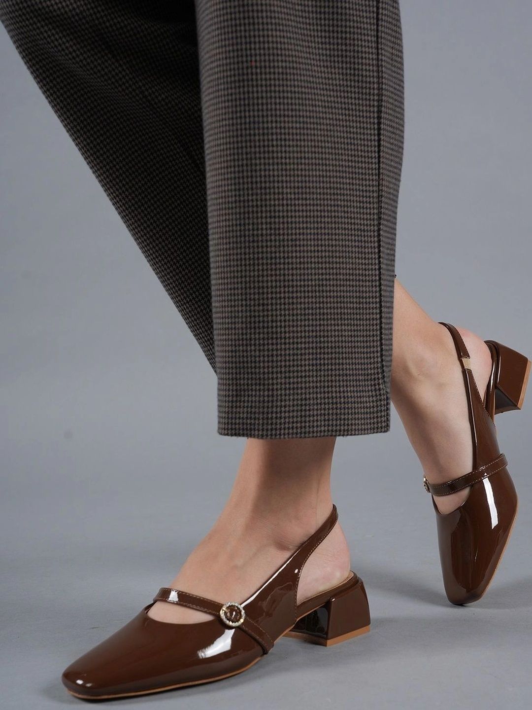 DressBerry Block Pumps with Buckles-picture-49