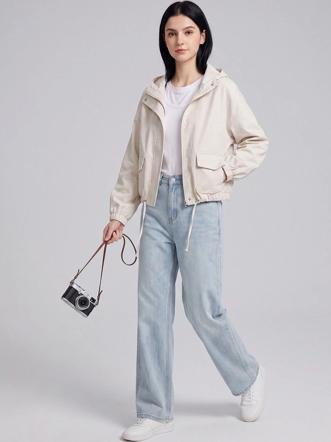 Suo Women Lightweight Bomber Jacket-picture-25