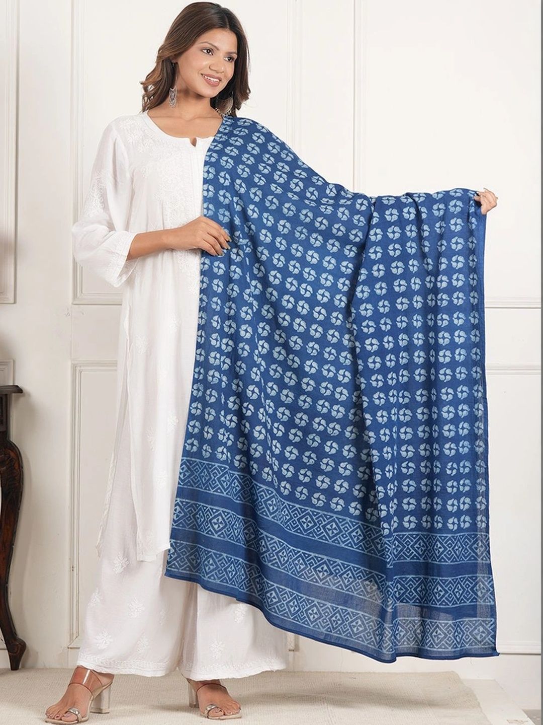 Style Shoes Ethnic Motifs Printed Pure Cotton Block Print Dupatta-picture-35