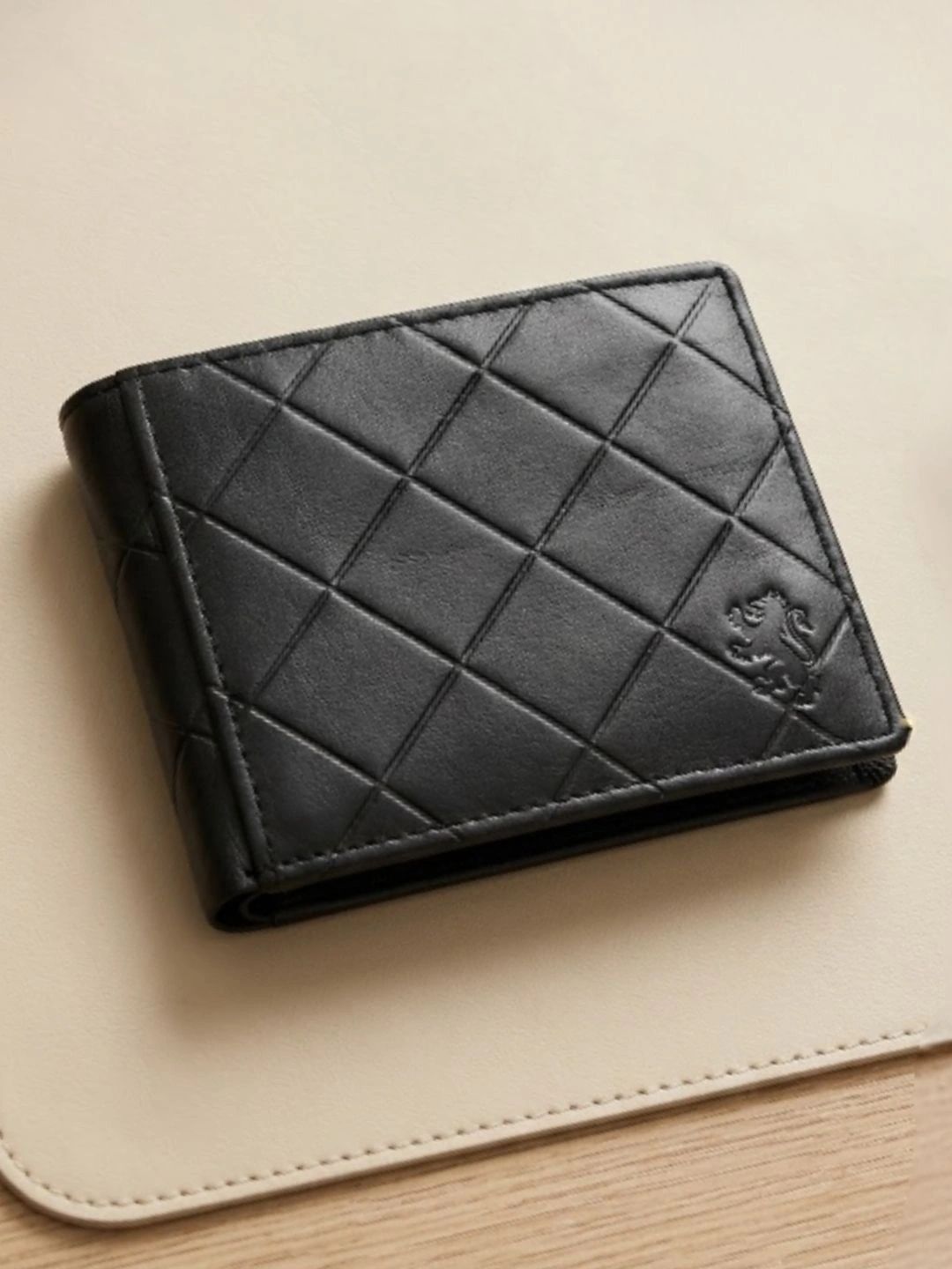 Red Tape Men Textured Leather Two Fold Wallet
