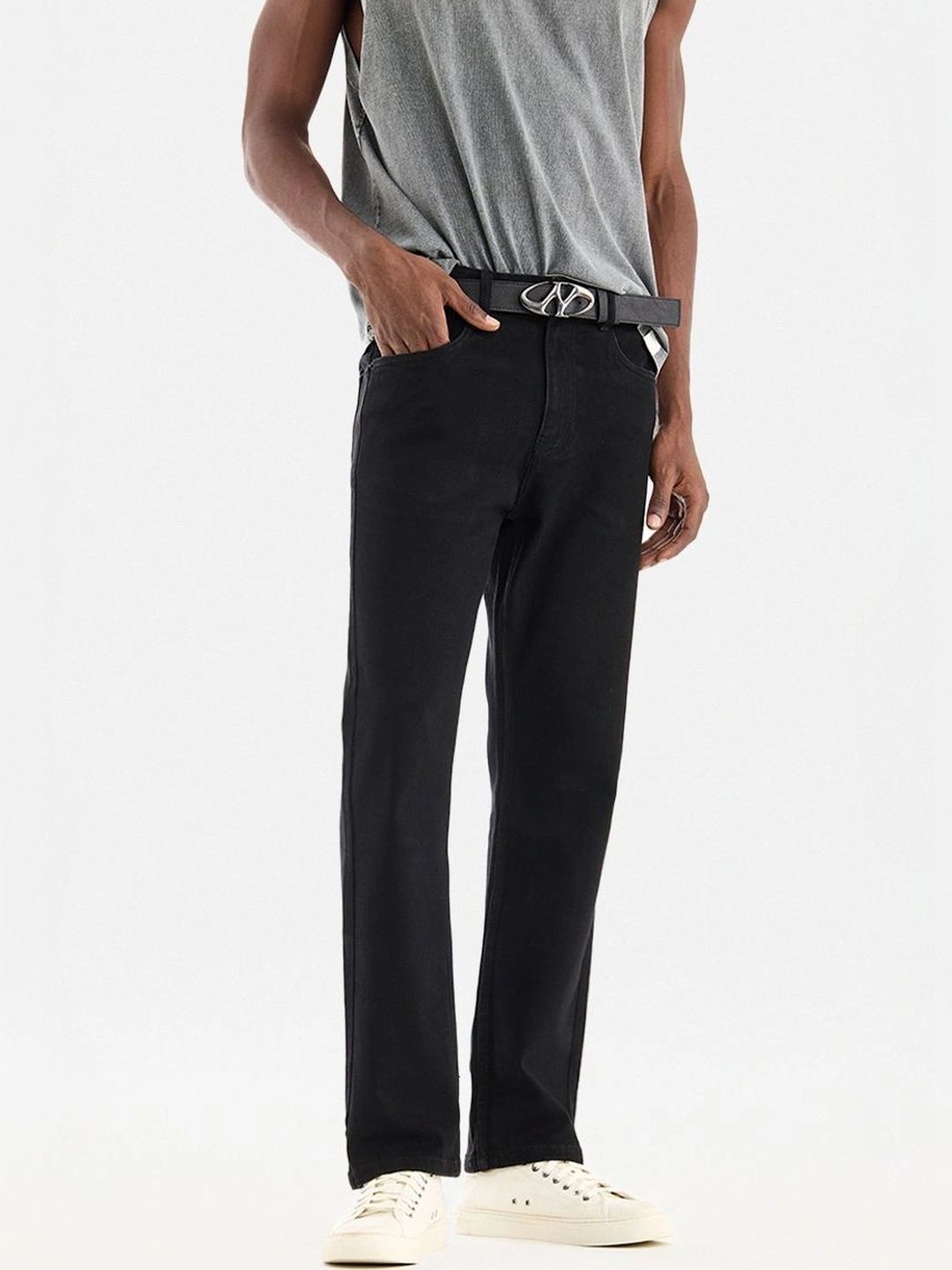 Snitch Men Straight Fit Mid-Rise Stretchable Jeans-picture-11