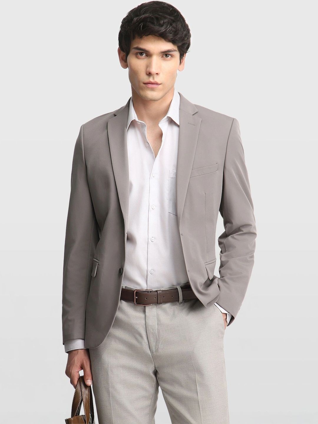 Arrow New York Notched Lapel Single-Breasted Slim Fit Formal Blazers-picture-33