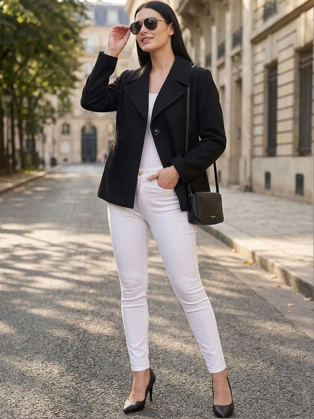 Chemistry Notched Lapel Women Single-Breasted Blazers-picture-21
