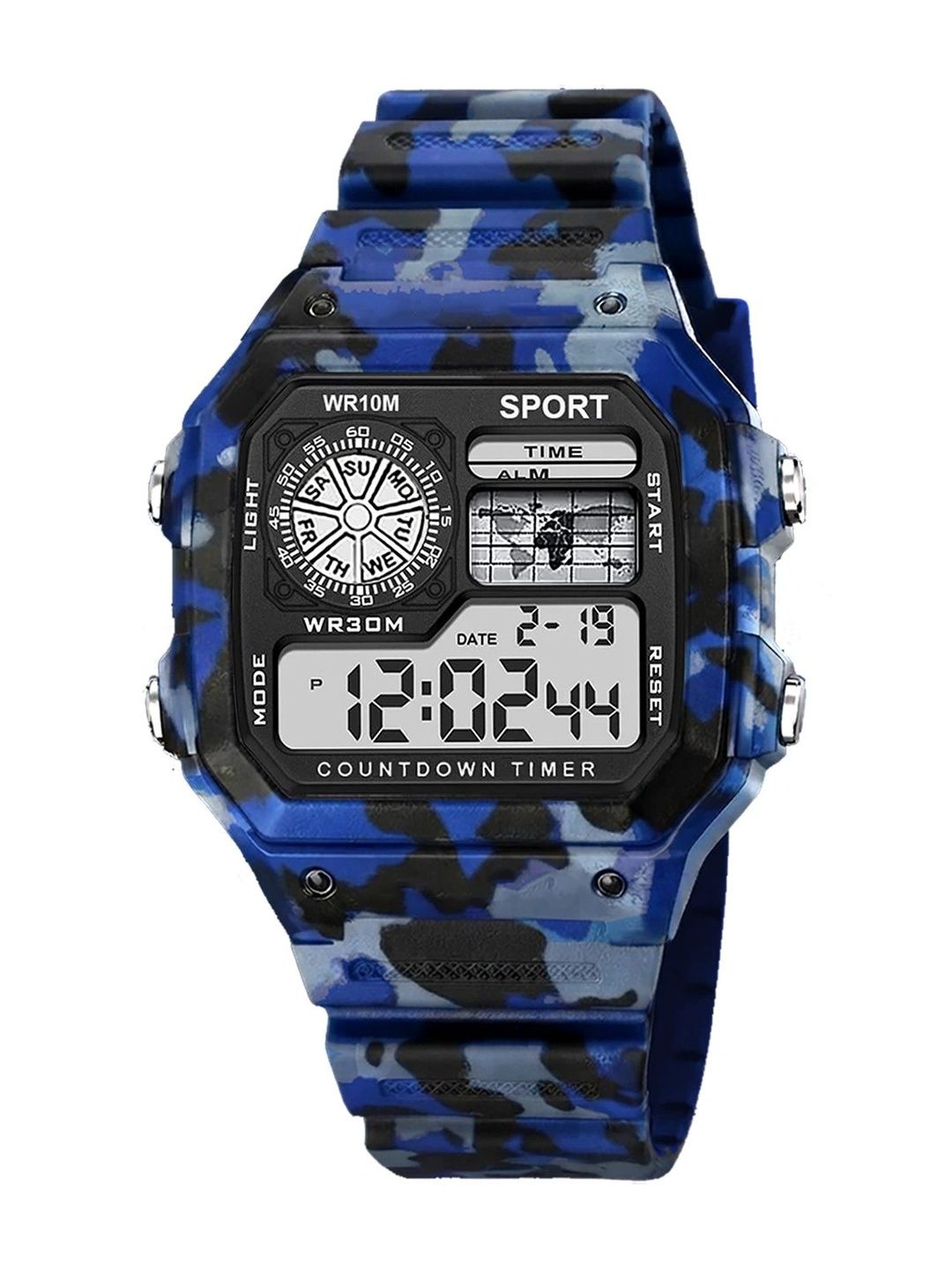 Time Up Unisex Kids Dial & Straps Digital Multi Function Watch DWN-ARMY-102