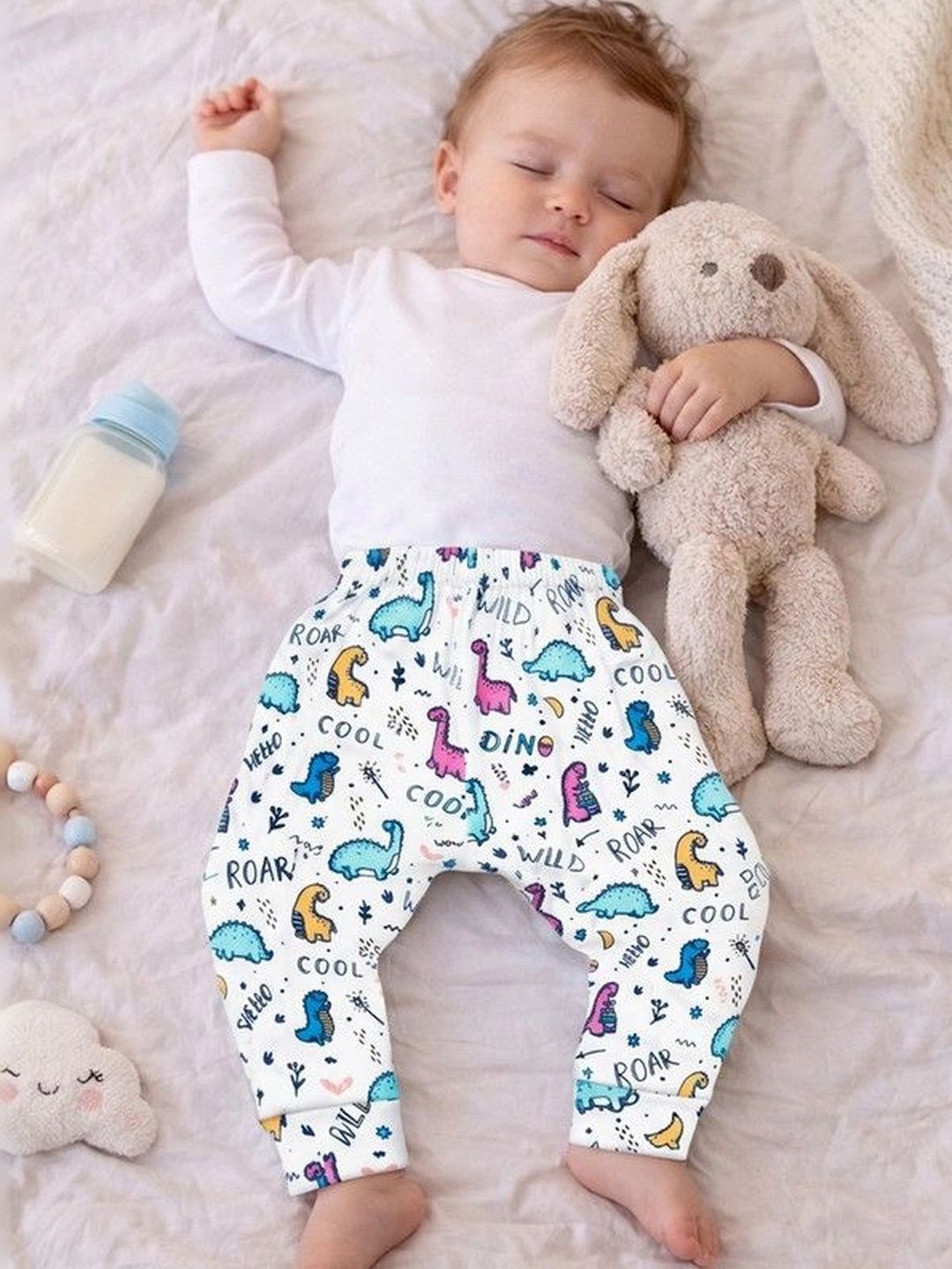 bodycare kids Bodycare Infants Pack of 3 Printed Cotton Thermal Bottoms-picture-49