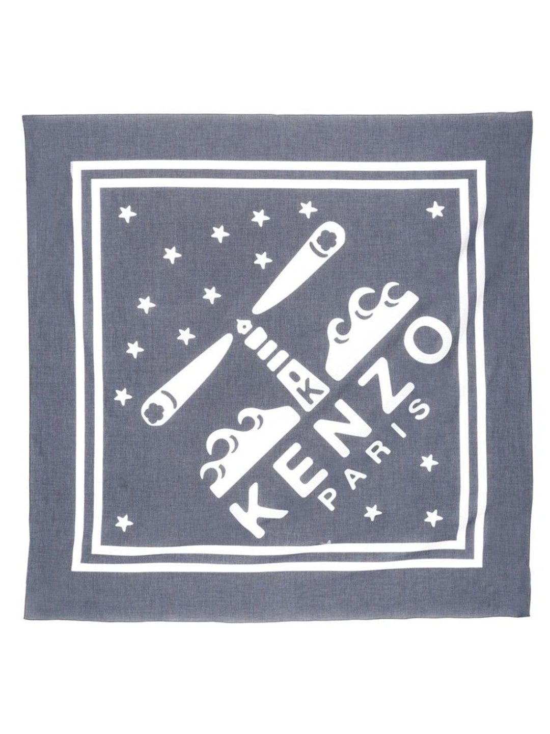 kenzo men printed scarf