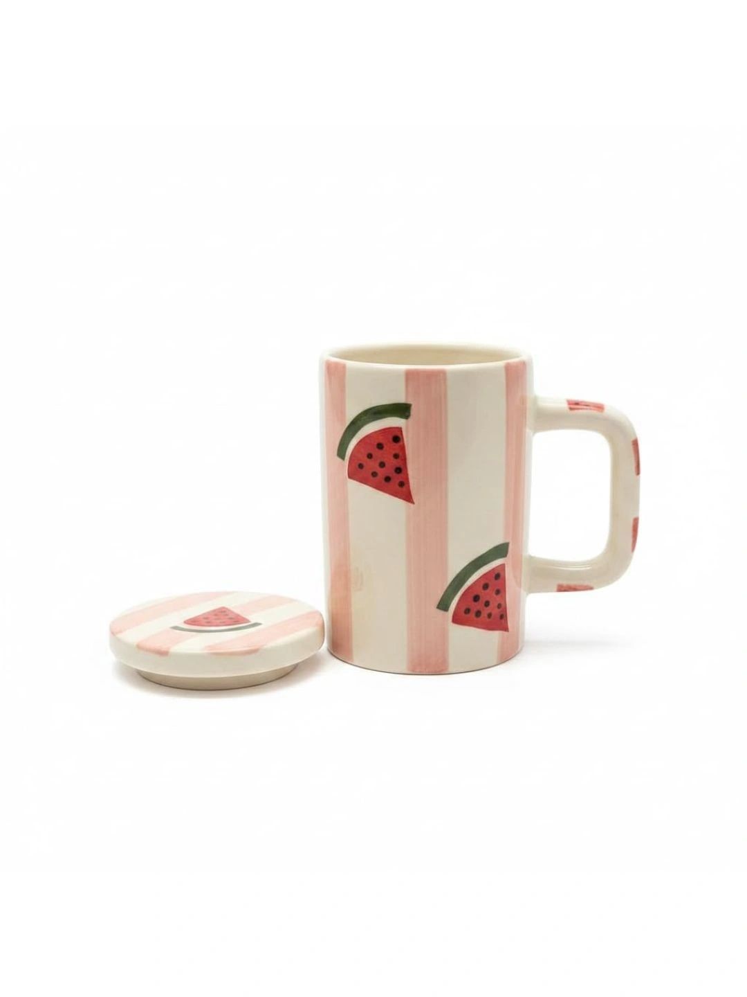 kraftlik handicraft white printed ceramic glossy mugs set of cups and mugs
