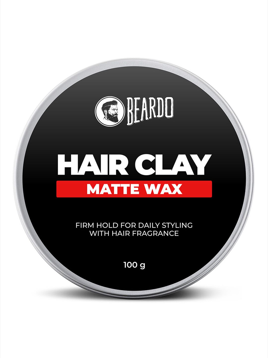 BEARDO Strong Hold Hair Clay Wax with Kaolin Clay for Lasting Hold & Matte Finish - 100 g