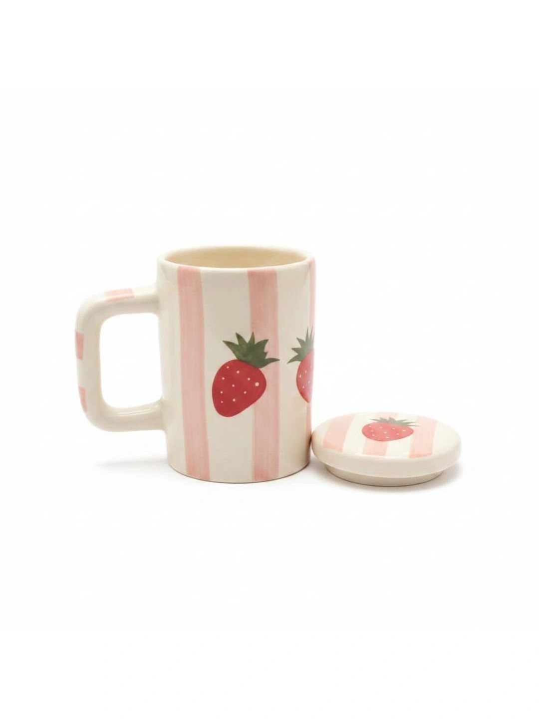 kraftlik handicraft white printed ceramic glossy mugs set of cups and mugs