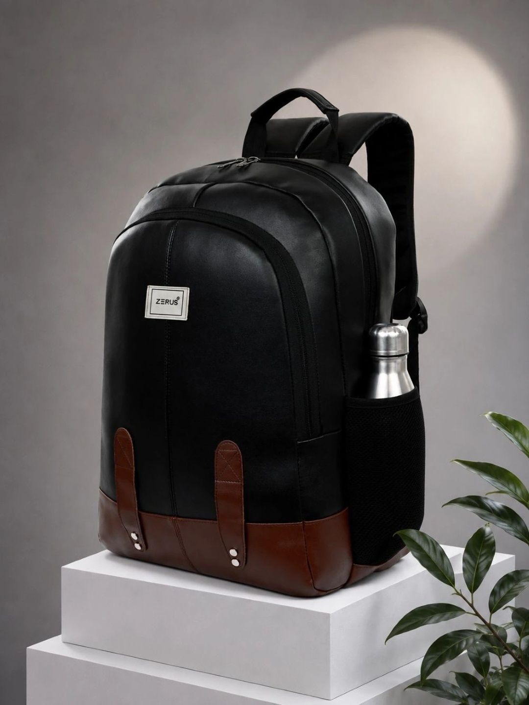 zerus unisex brand logo backpack