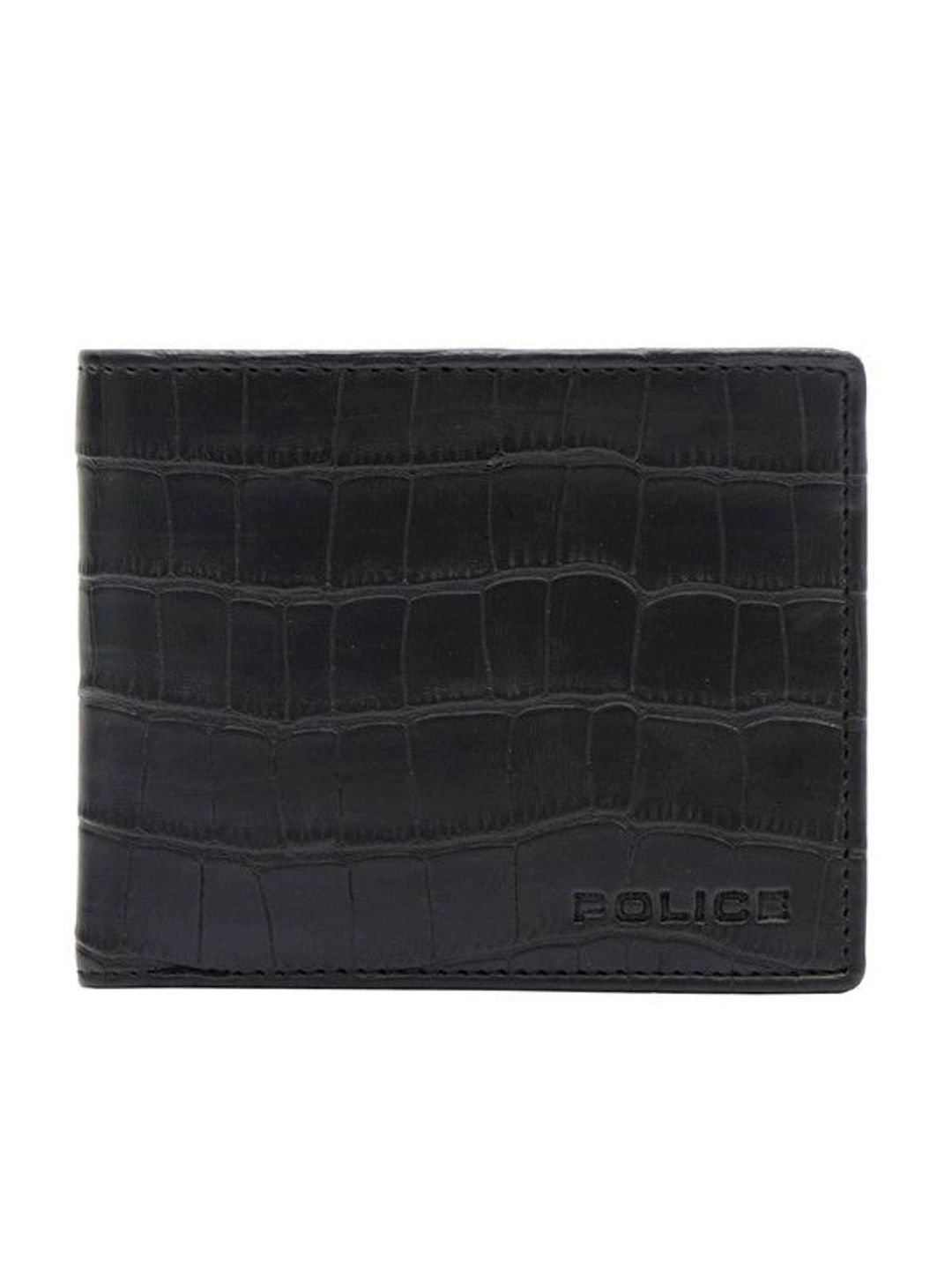 Police Men Textured PU Two Fold Wallet-picture-2