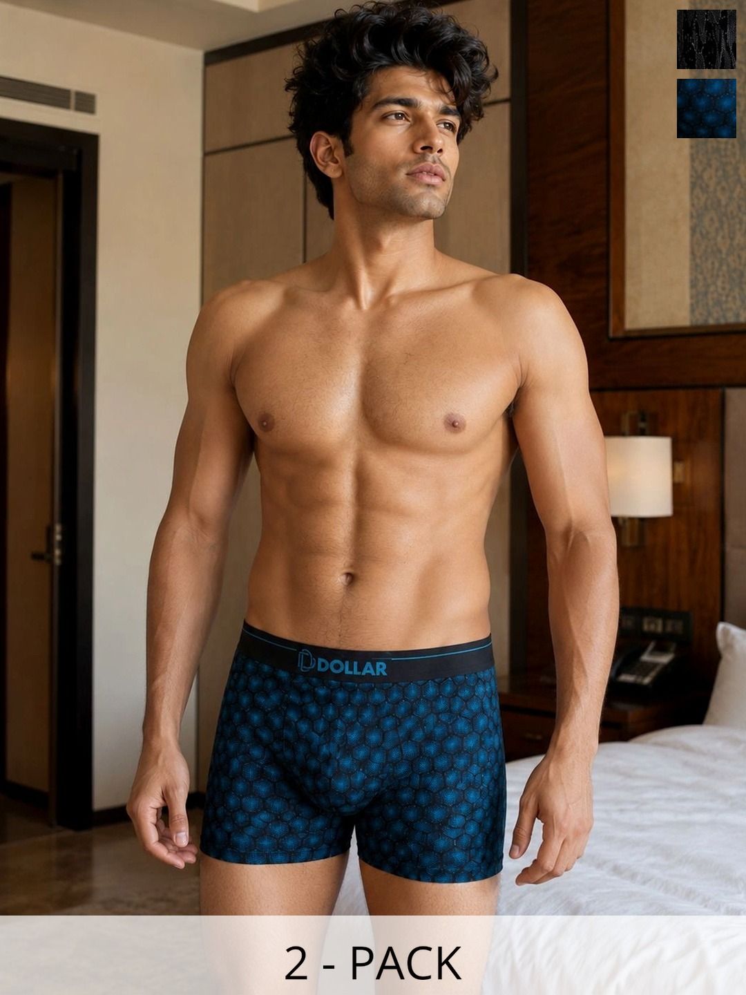 Dollar Bigboss Pack of 2 Modal Assorted Printed Trunks-picture-22
